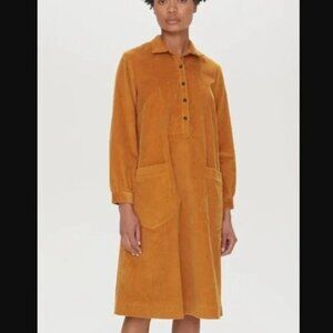 Toast UK Swingy Needlecord Corduroy Shirt Dress Size UK 18 US 14
